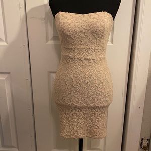 Women’s | dress | bodycon | medium | nude